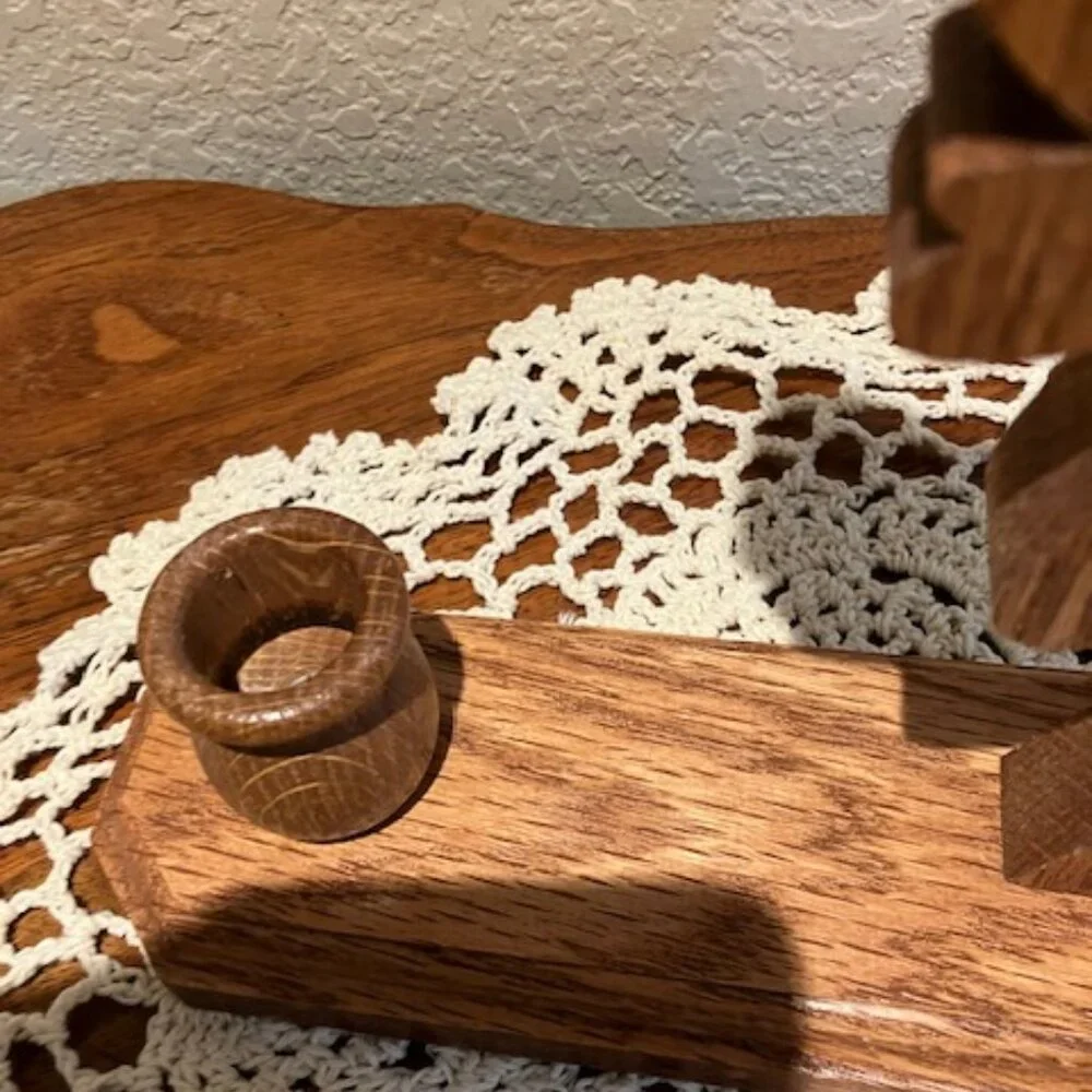 Solid Wooden Candle Holder‎ Angel . 10